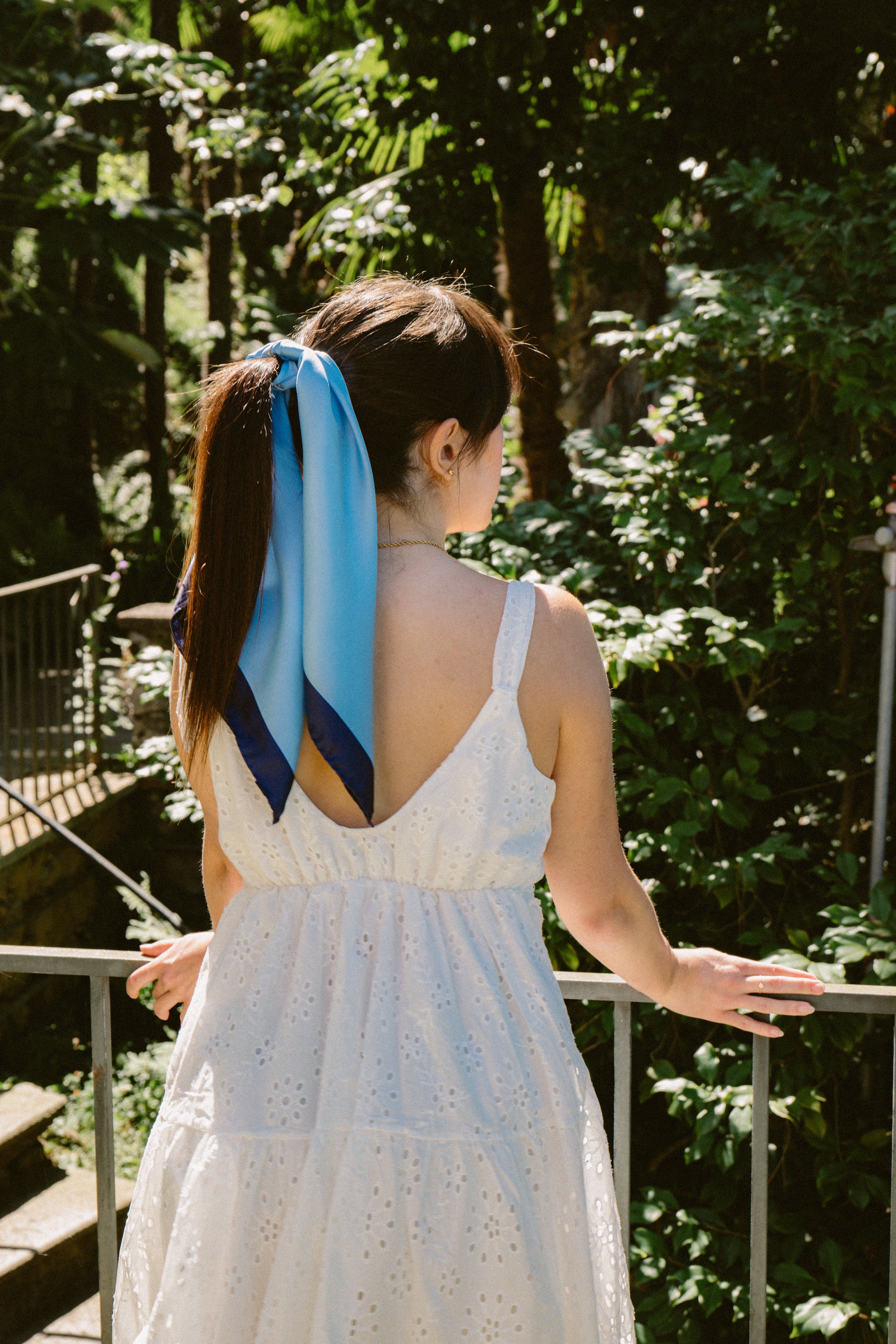 Silk Minimalista Scarf | Blue | 70 CM