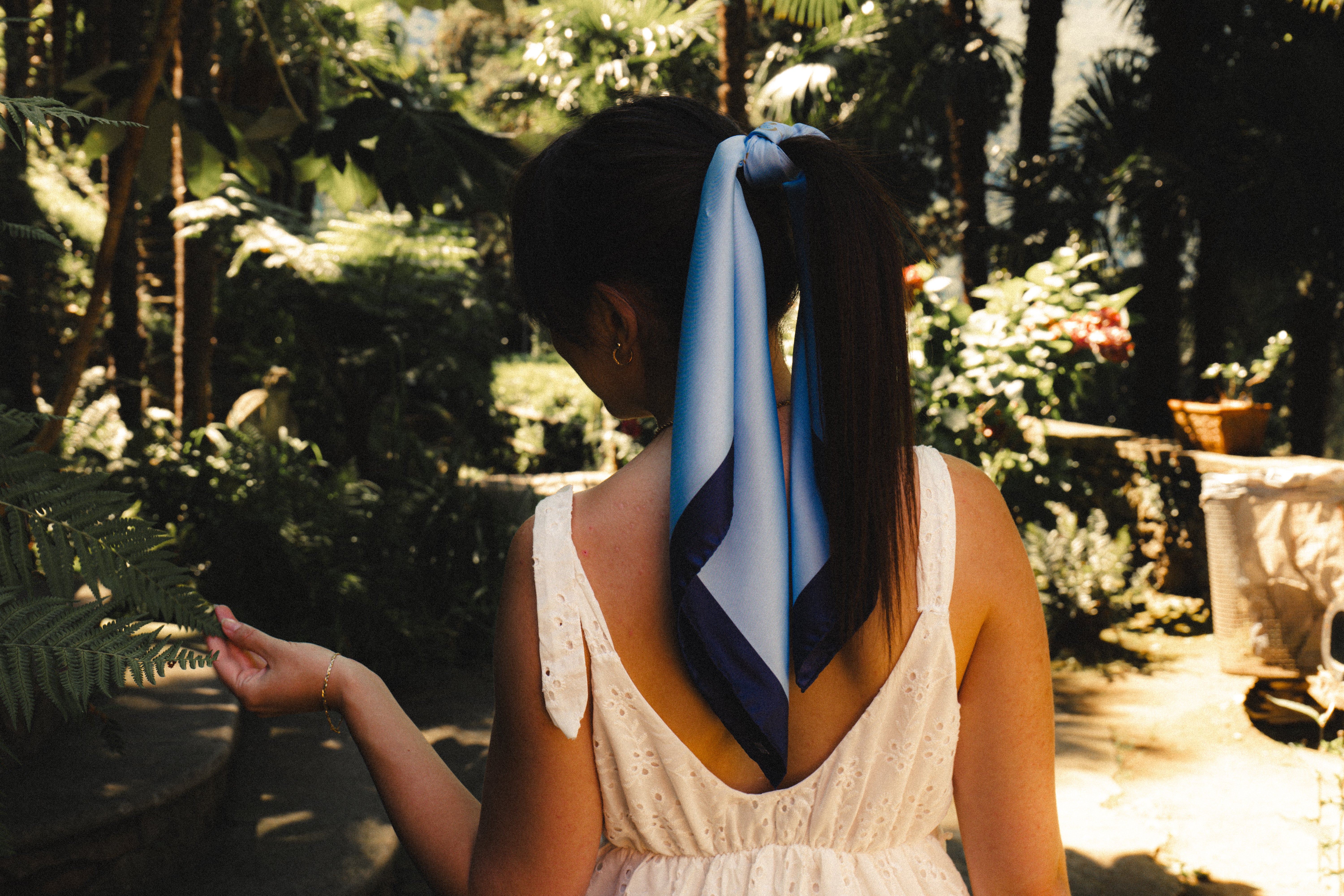 Silk Minimalista Scarf | Blue | 70 CM